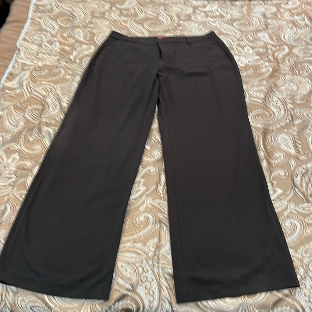 Merona Stretch, Size 14, wide legs, 62% Polyester, 34% Rayon, 4% Spandex